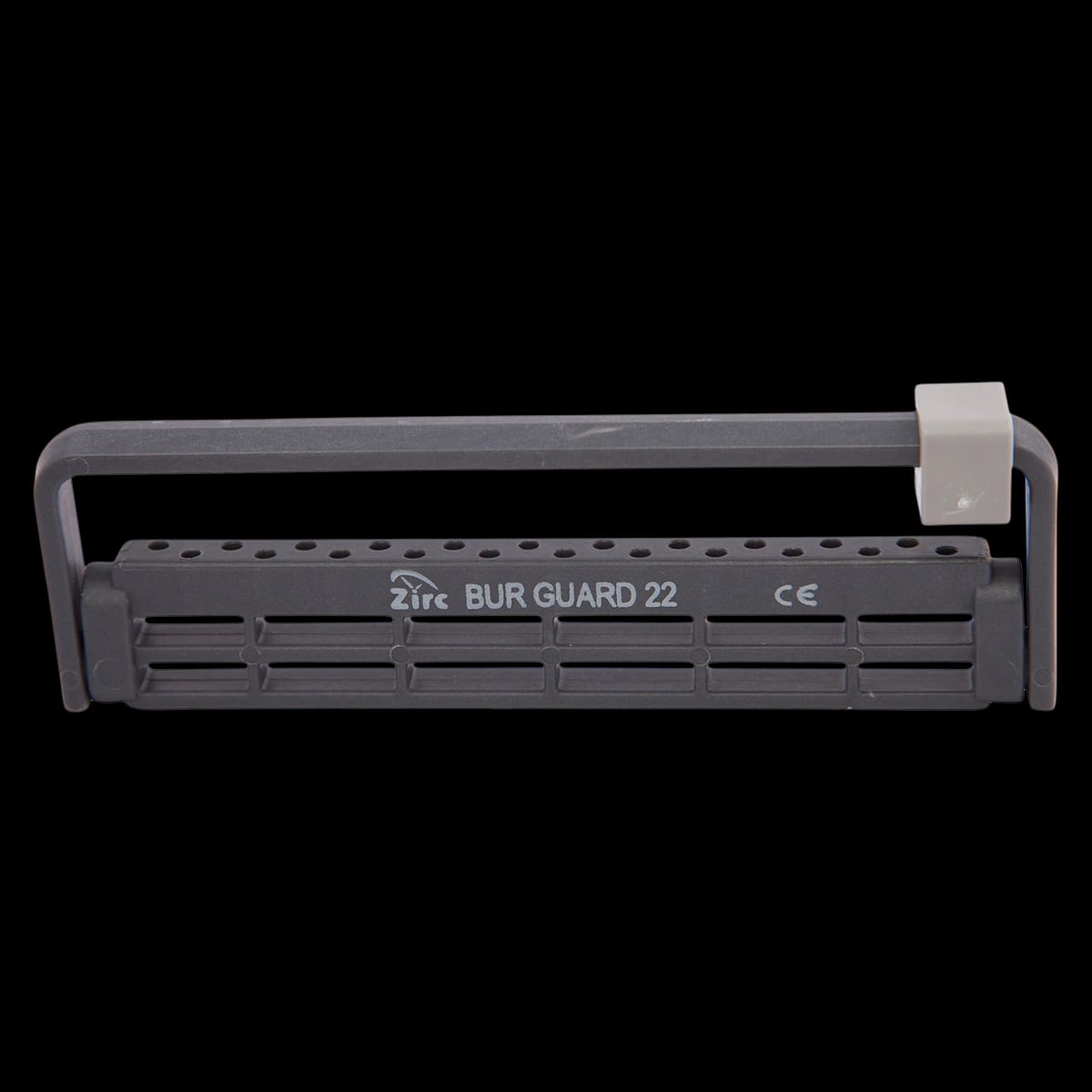 Zirc Steri-Bur Guard 22-Hole Bur Block, Gray, Adjustable, Autoclavable, 1/Pk, 50Z410I