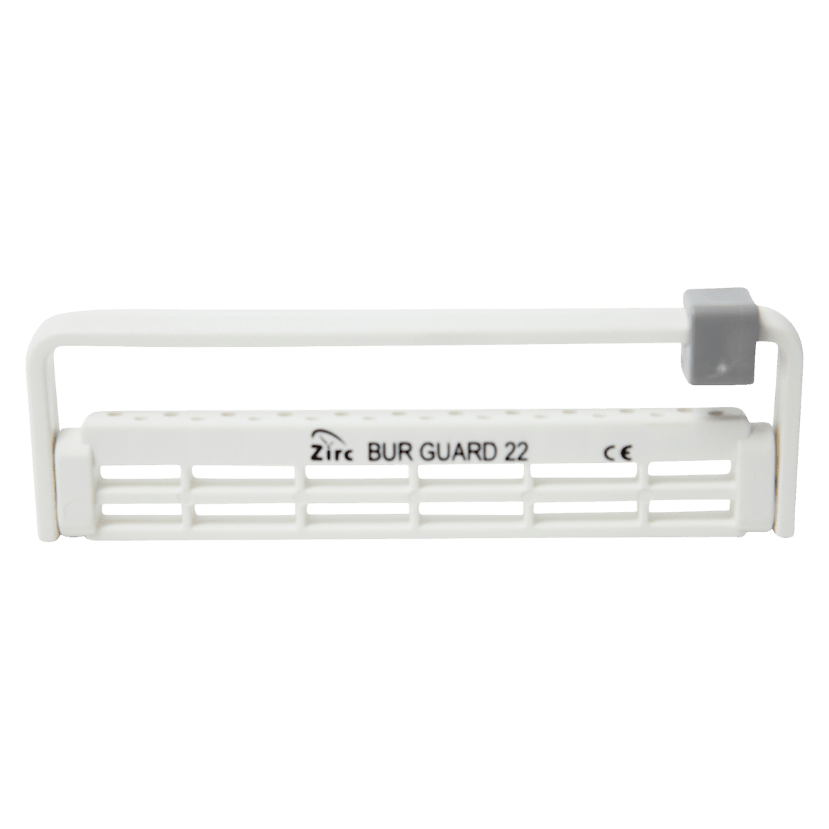 Zirc Steri-Bur Guard 22-Hole Bur Block, White, 50Z410A