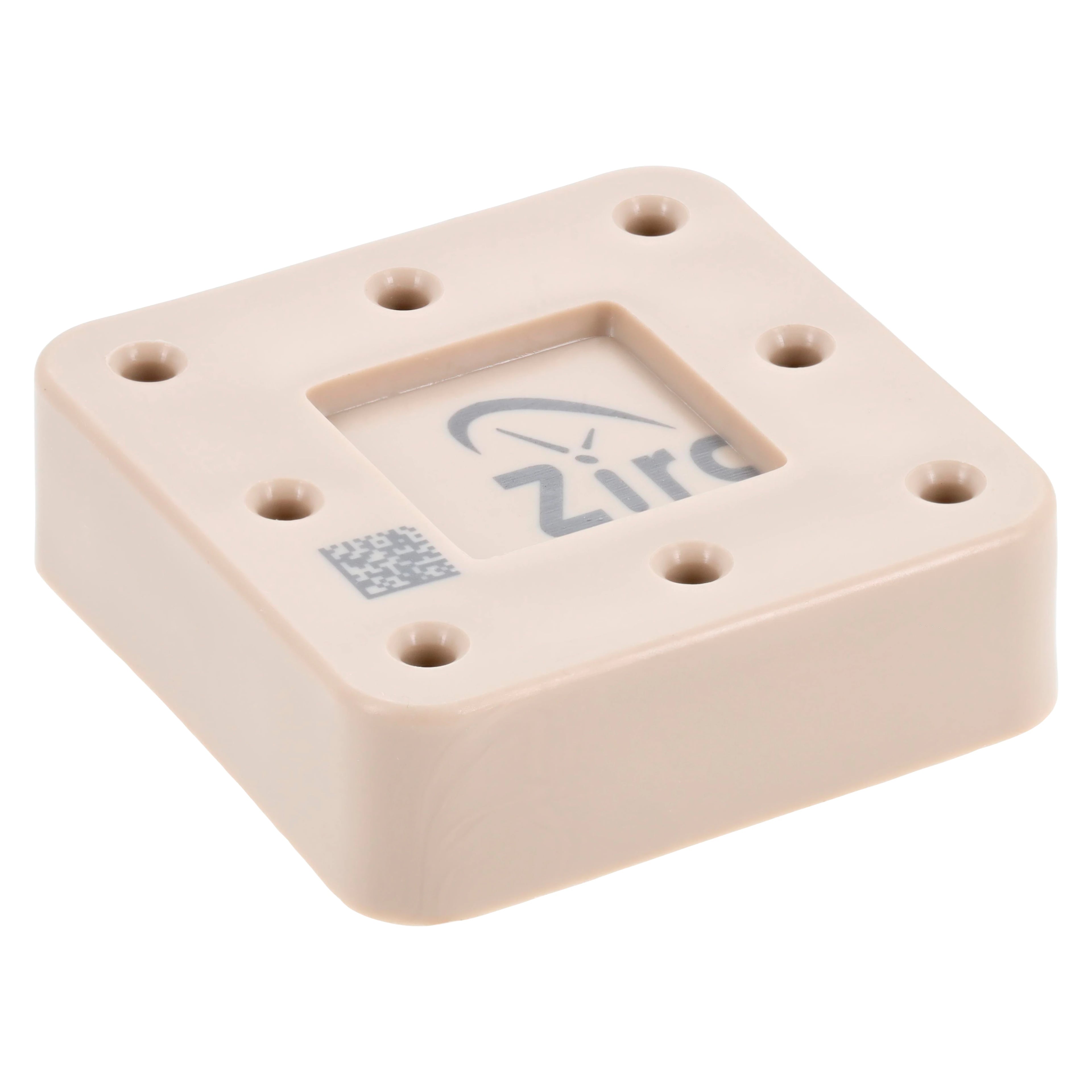 Zirc Magnetic Bur Block, 8-Hole, Beige, Fits FG/RA/HP Burs, Autoclavable, 50Z400G