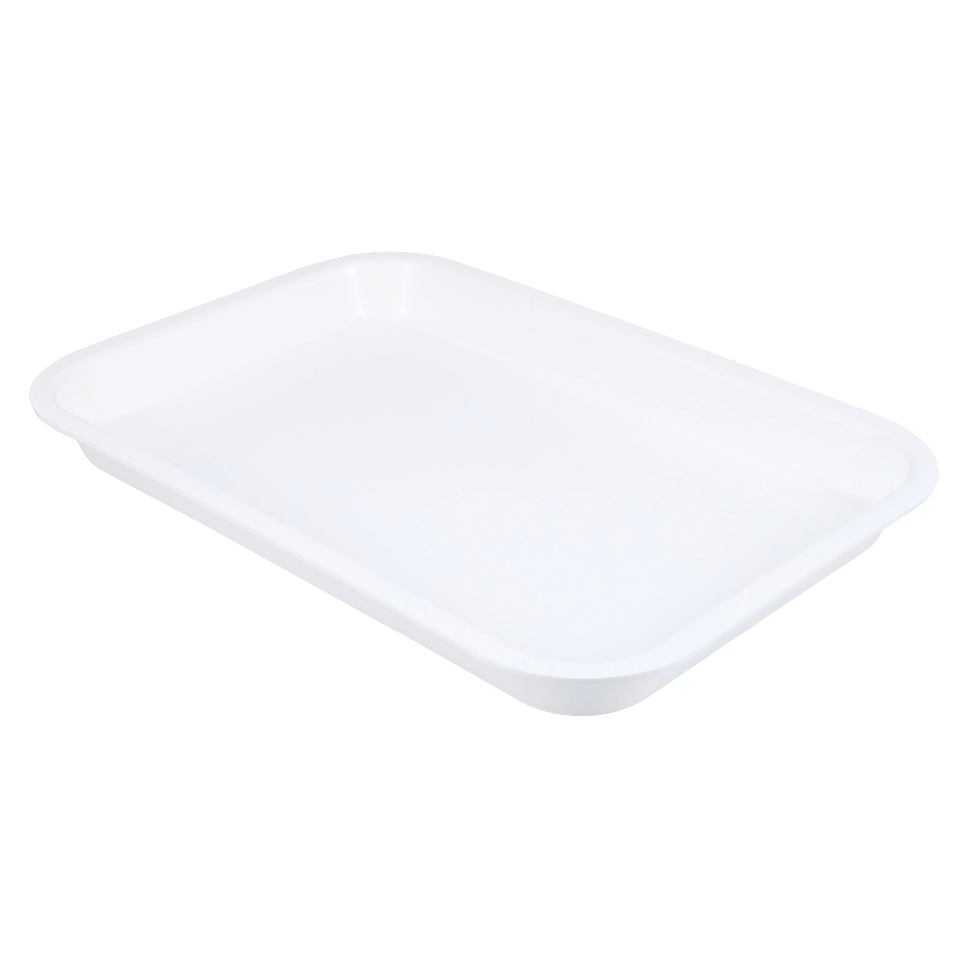 Zirc Mini Flat Setup Tray, White, Plastic, 9-3/8" x 6-3/8" x 7/8", 20Z101A