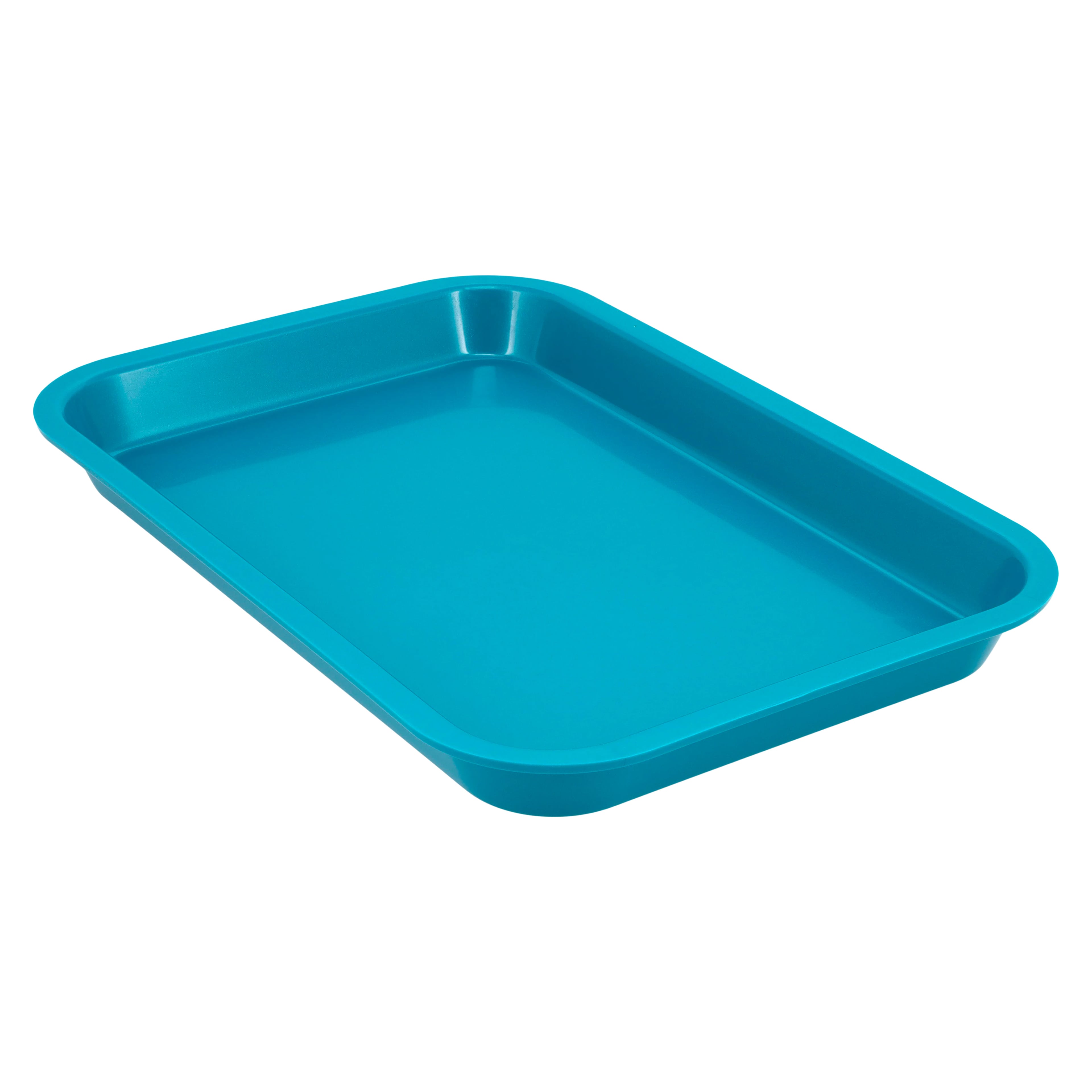 Zirc Mini Tray, Plastic, Teal, F-Size, 9-3/8" x 6-3/8" x 7/8", 20Z101-J