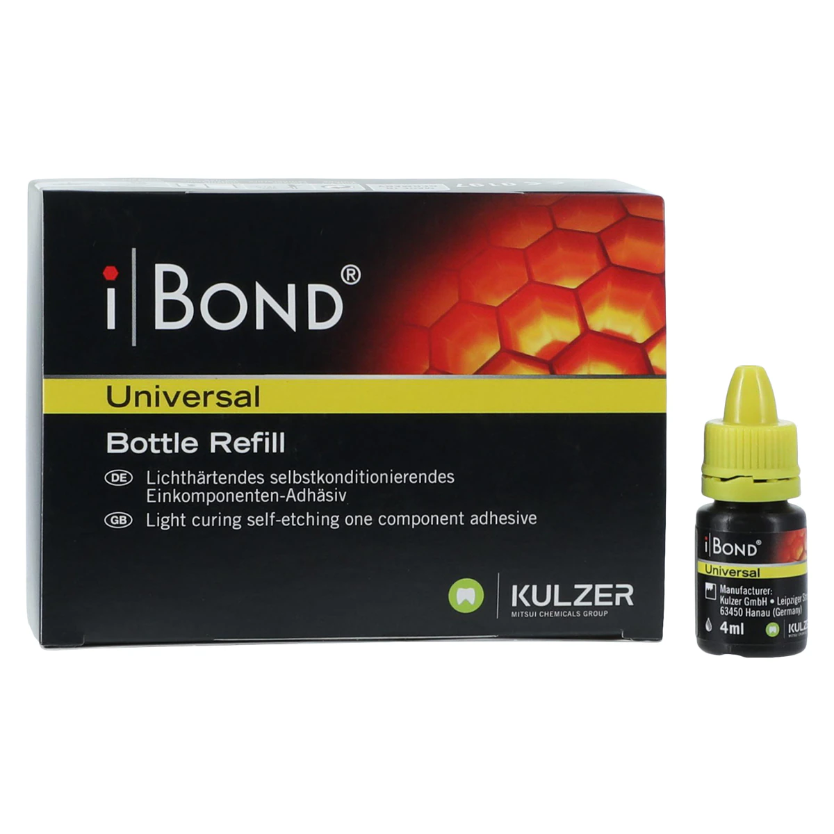 iBond Universal Light-Cure Bonding Agent, Bottle Refill, 4 mL, 1/Pk, 66061411