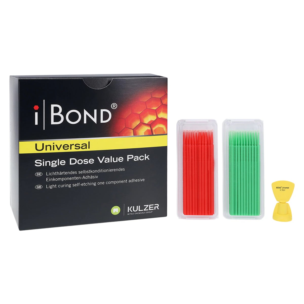 iBond Universal Single Dose Value Pack, Light-Cure Bonding Agent, 100 Single Doses/Pk, 66061419