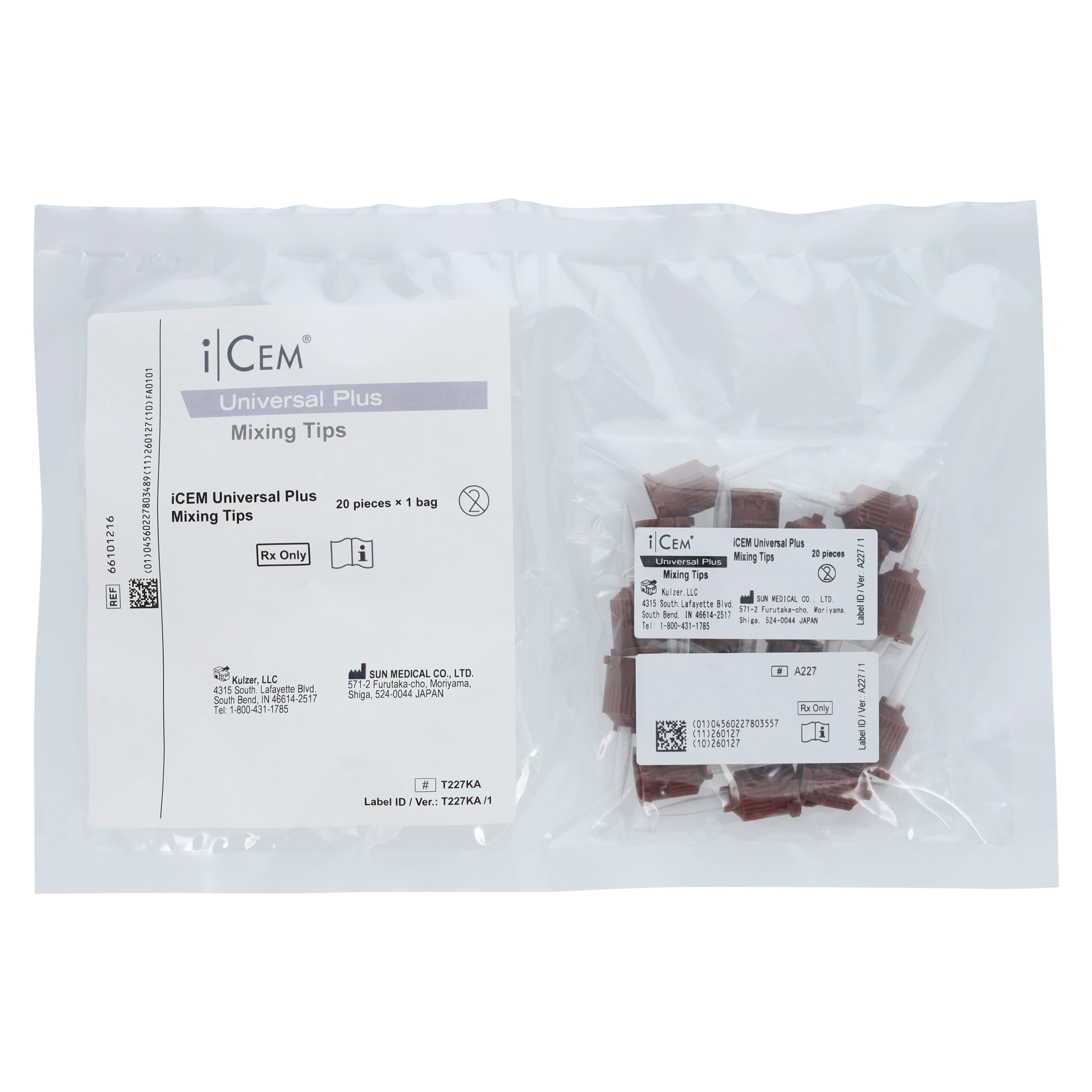iCEM Universal Plus Mixing Tips, 20/Pkg, 66101216