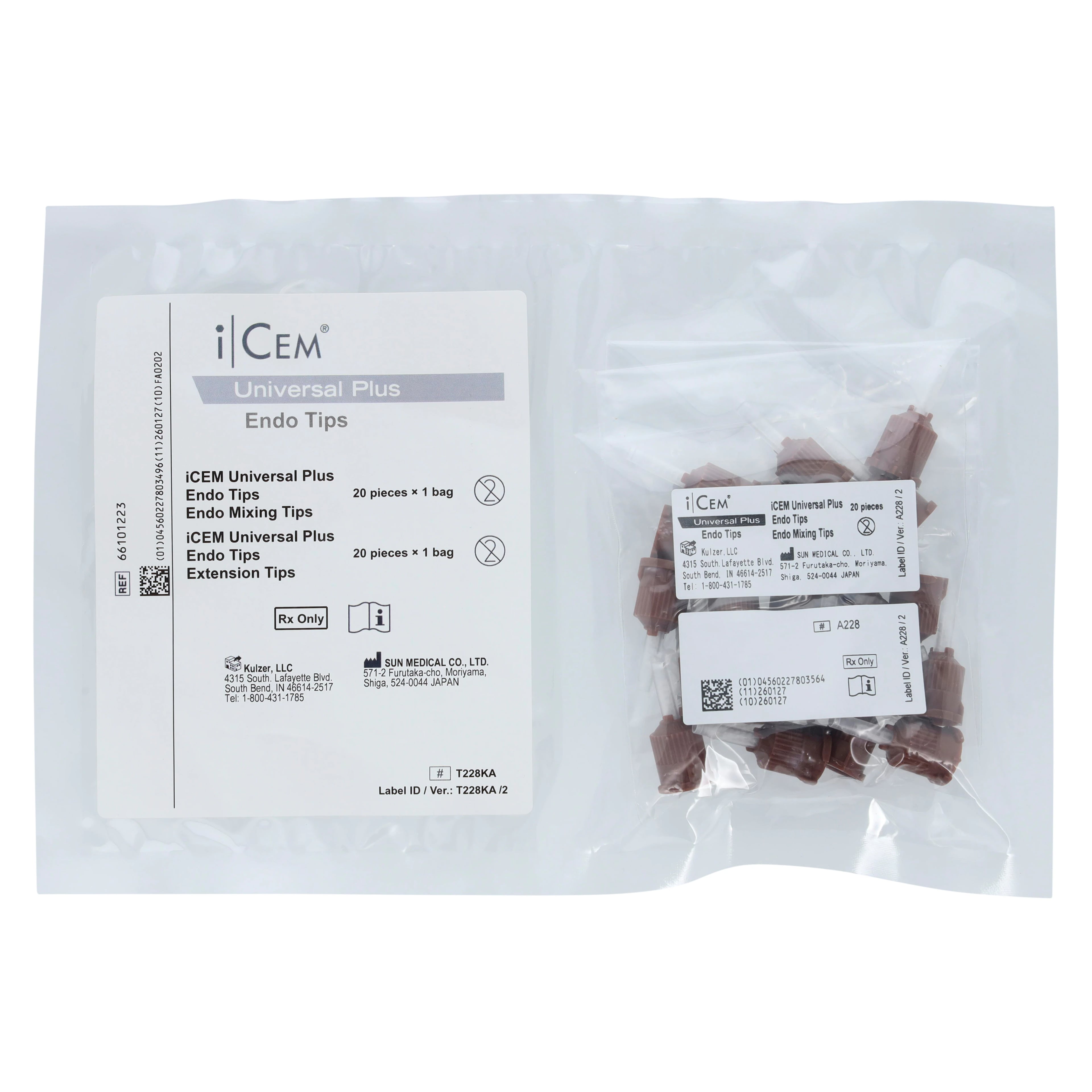 iCEM Universal Plus Endo Mixing Tips, 20/Pack, 66101223