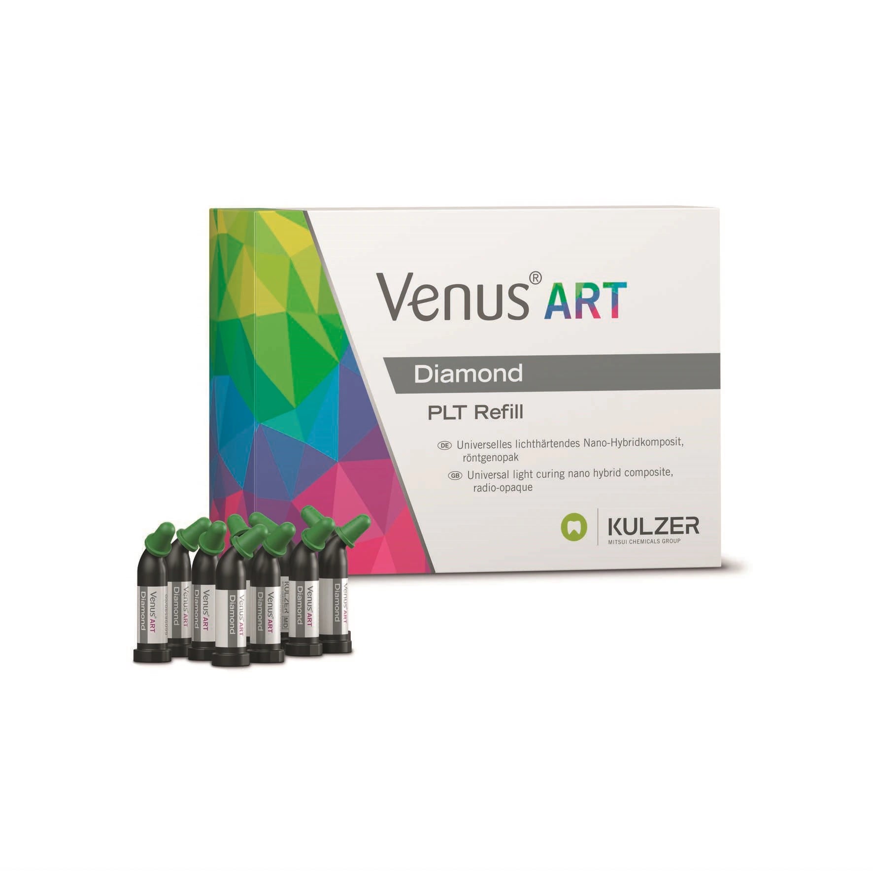 Venus Diamond Nanohybrid Universal Composite, PLT Refill, YO (Yellow Opal), 0.25 g, 10/Pkg