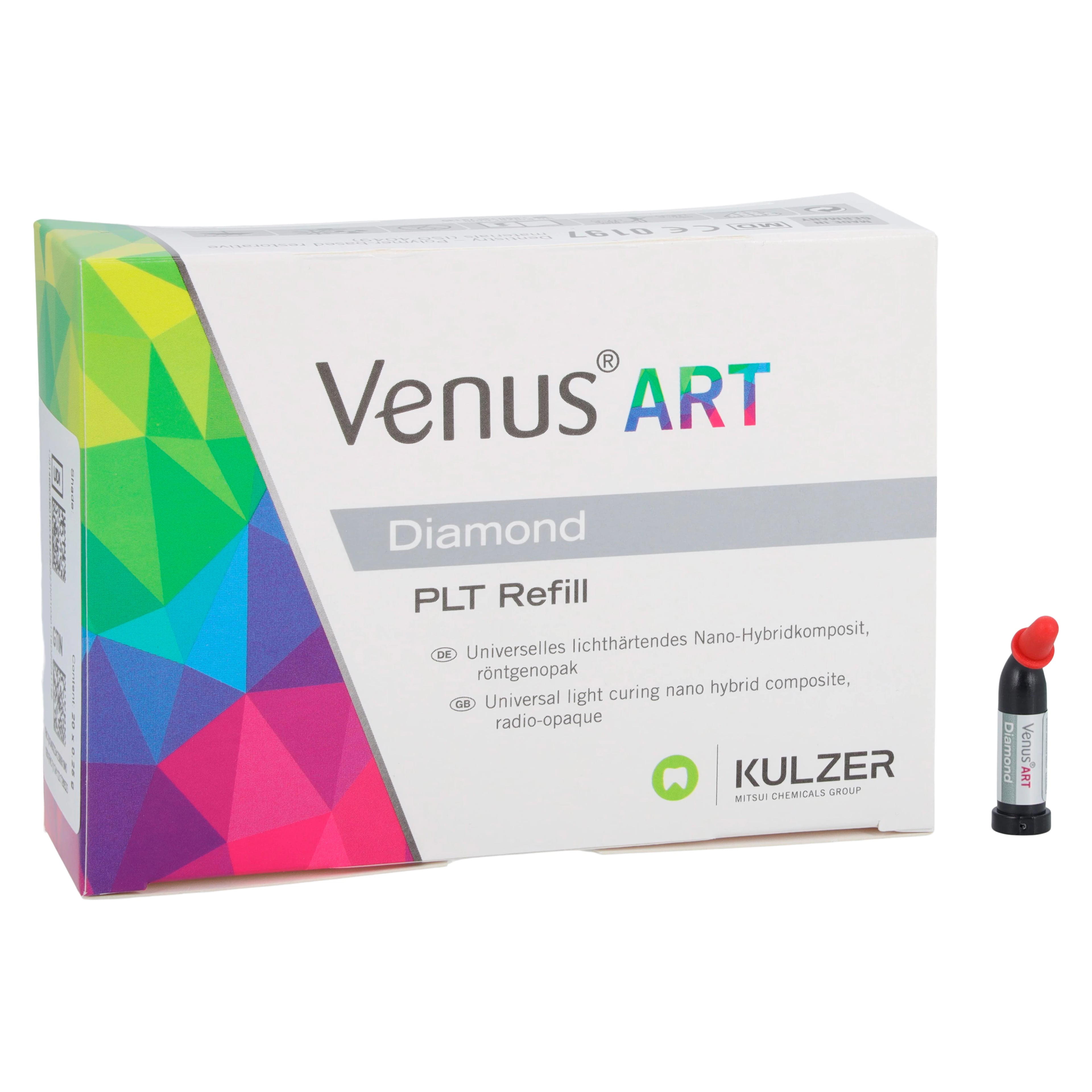 Venus Diamond Nanohybrid Universal Composite PLT Refill, Shade C3, 0.25 g, 10/Pk, 66039019