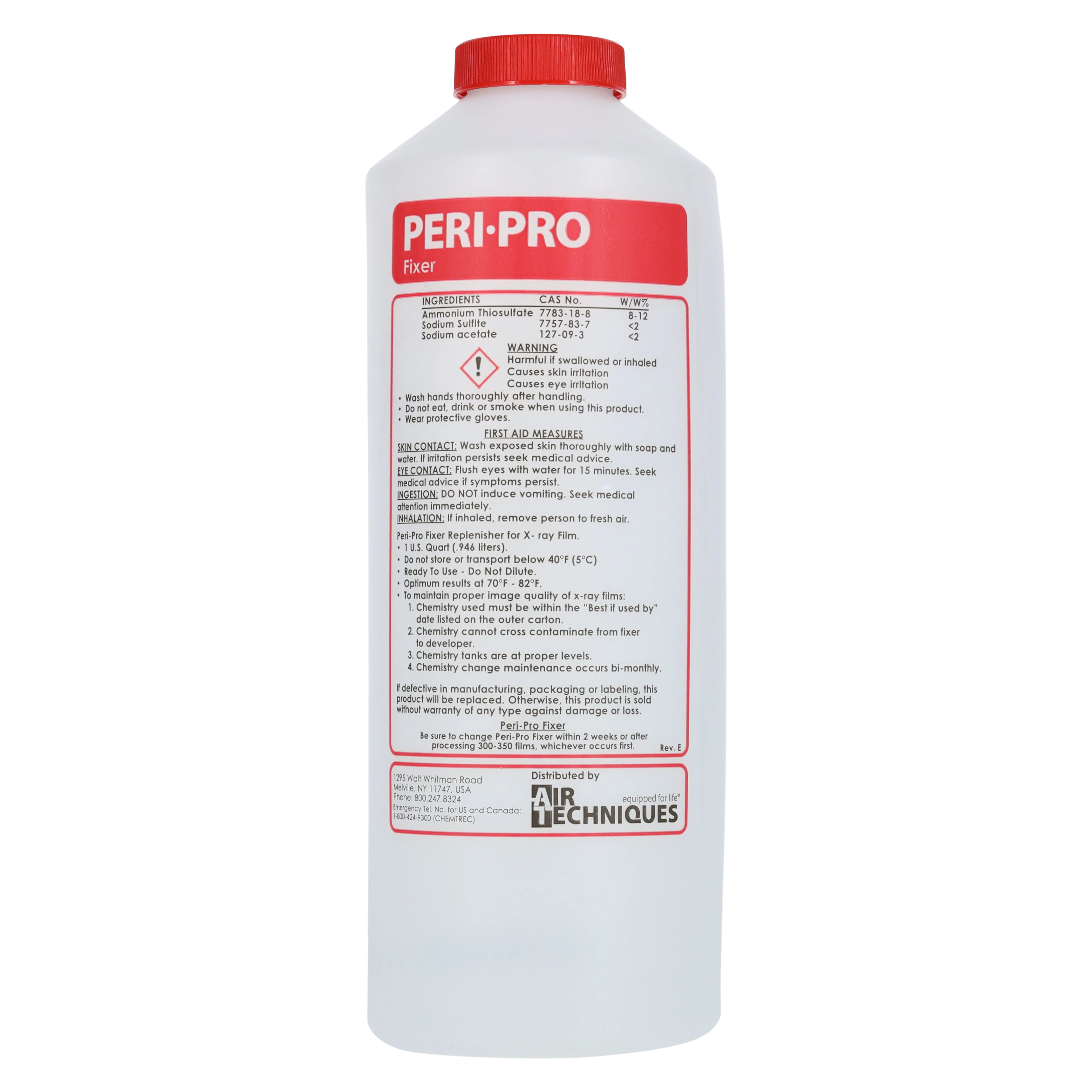 Air Techniques Peri-Pro Ready-To-Use Fixer Only, 1 Quart Bottle, #90802