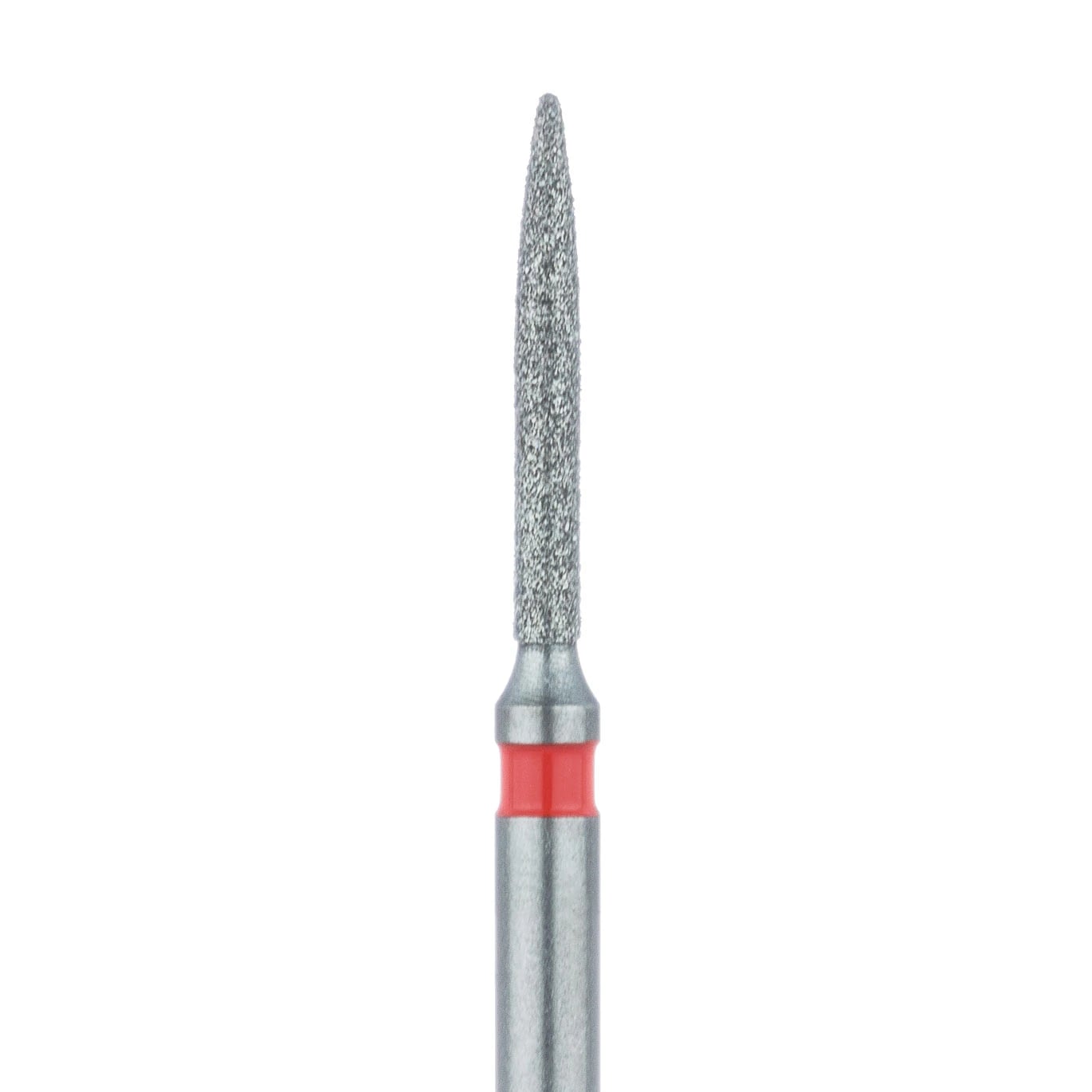 Meisinger Multi-Use Diamond Bur, FG, Flame, #862F, 1.0 mm, Fine, Red, 5/Pk, 862F-010-FG