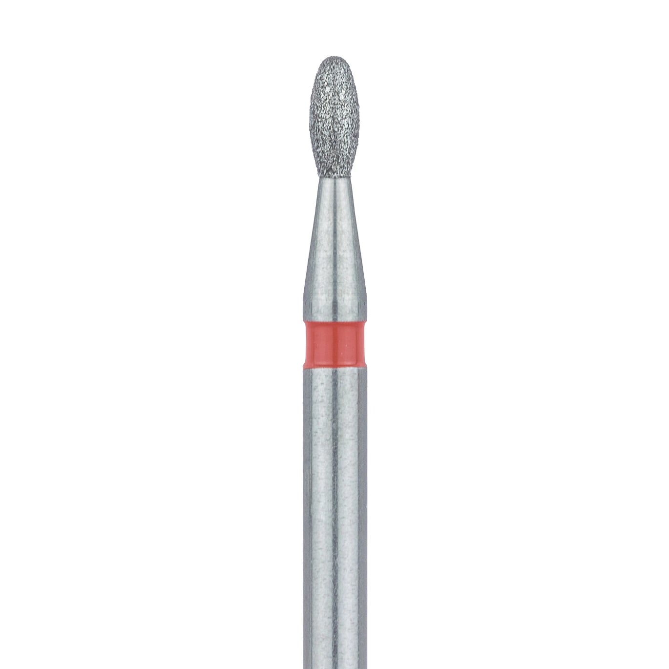 Meisinger Multi-Use Diamond Bur, FG, Football/Egg, #833F, 1.2 mm, Fine, Red, 5/Pk, 833F-012-FG