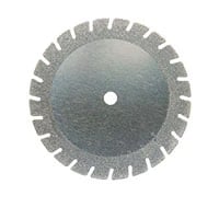 Meisinger 940F-220-HP Double-Sided Serrated Edge Diamond Disc, Super Flexible, Fine Grit, 22 mm, Red, 1/Pk