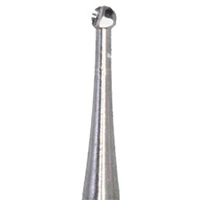 Meisinger Tungsten Carbide Bur, HM 1 Round RA, Size #2, 1.0 mm Diameter, 100/Pkg, C0002RA