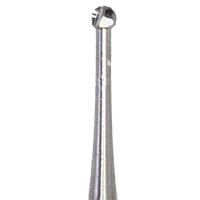 Meisinger Tungsten Carbide Bur, Round, #2, FG, 1.0 mm Head Diameter, Clinic Pack of 100, C0002FG