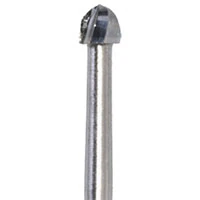Meisinger Tungsten Carbide Bur #6 Round FG, 1.8 mm Diameter, 100/Pack (C0006FG)