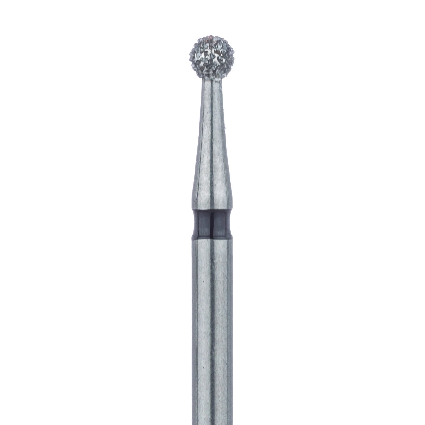 Meisinger 801H-018-FG Diamond Bur, FG, Super Coarse, Black, Round, 1.8 mm Head Diameter, 5/Pkg