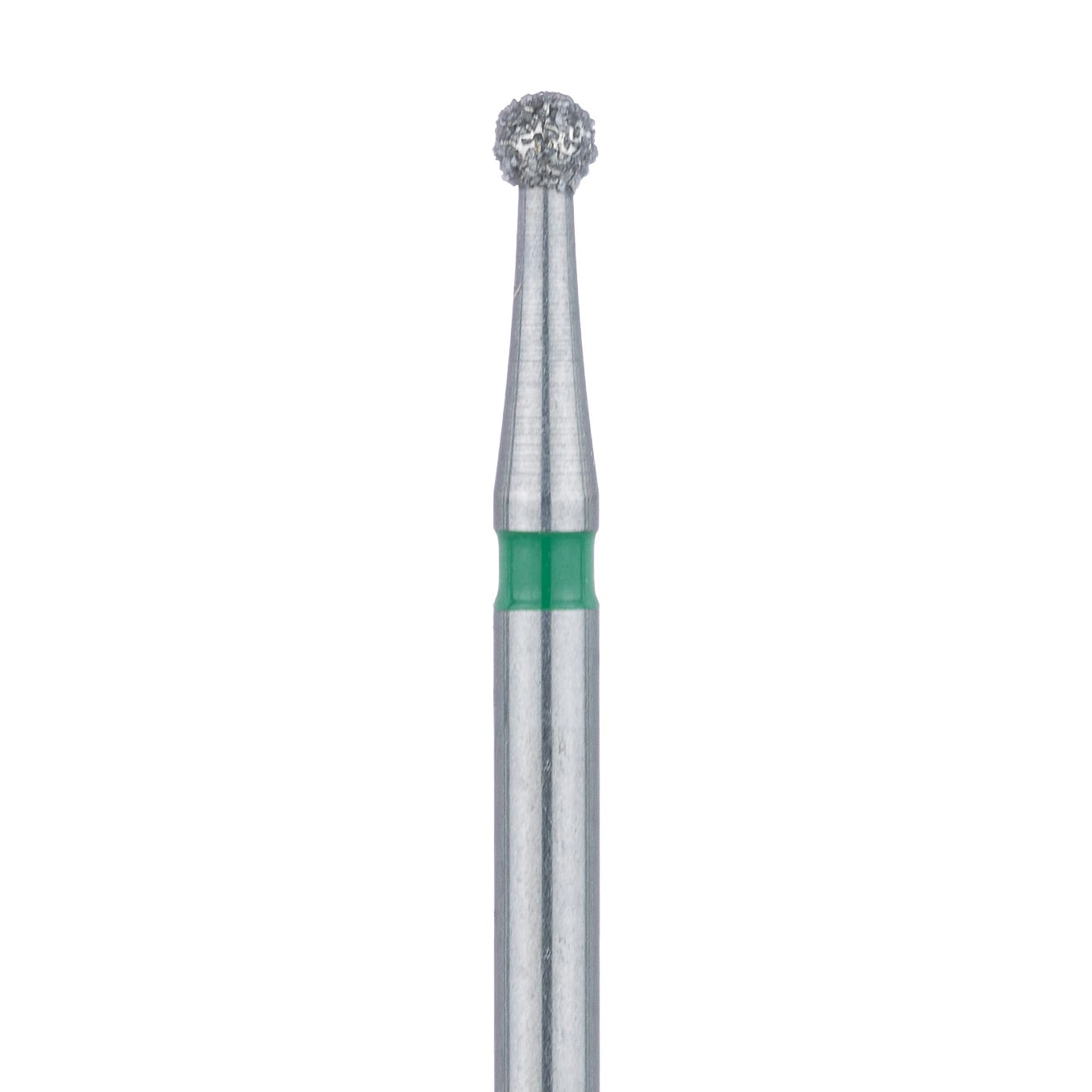 Meisinger Multi-Use Diamond Bur, FG, Round, #801G, 1.6 mm, Coarse, Green, 5/Pk, 801G-016-FG