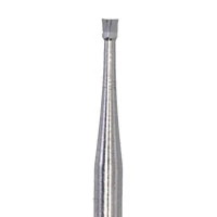 Meisinger Tungsten Carbide Bur #35, Inverted Cone, Friction Grip, 1.0 mm Diameter, 100/Pack, C0035FG