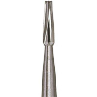 Meisinger FG Carbide Bur #170, Tapered Fissure, Flat End, Friction Grip, 100/Pack, C0170FG