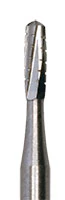 Meisinger Tungsten Carbide Bur #1558, Round End Cylinder, Cross Cut, Friction Grip, 1.2 mm Diameter, 100/Pack (C1558FG)