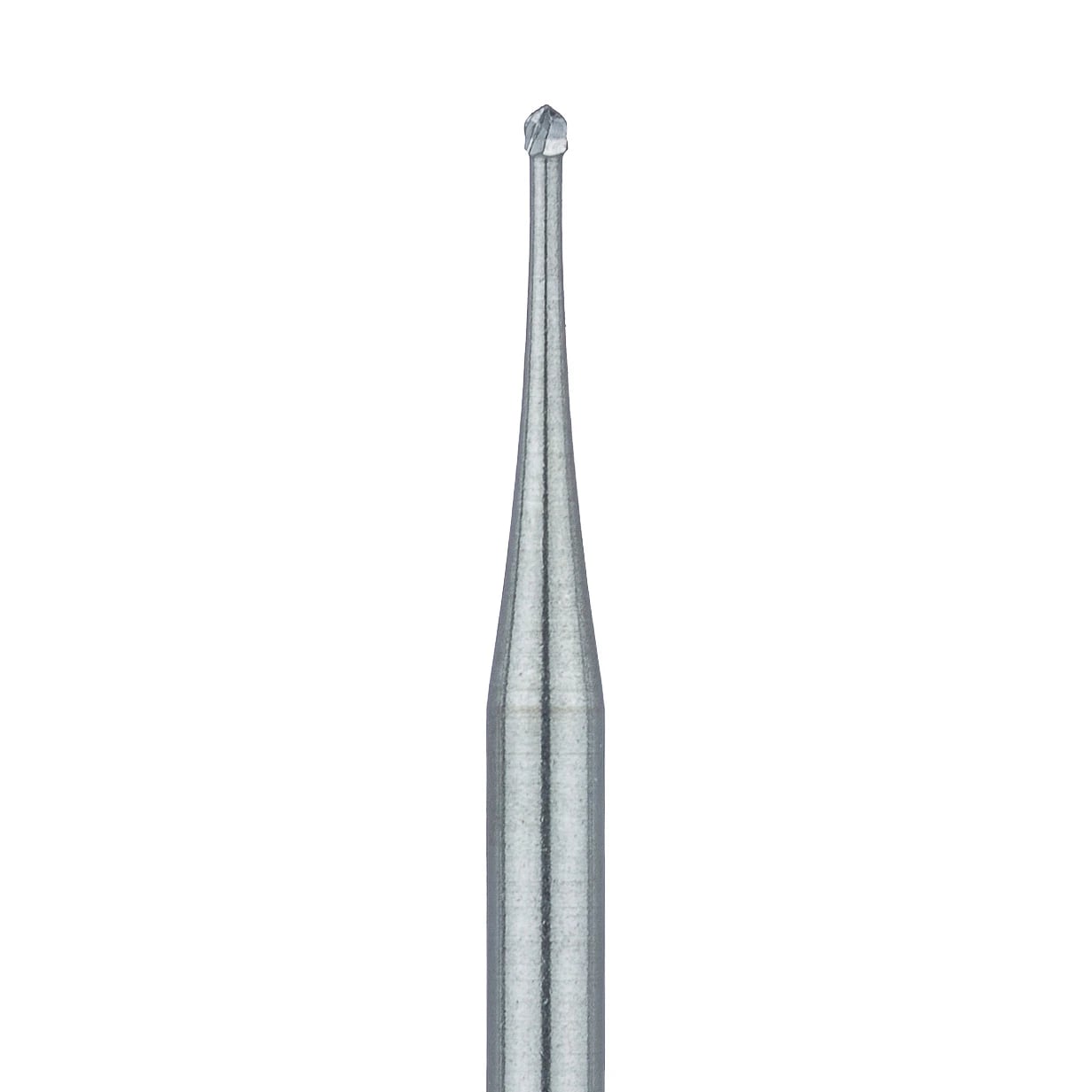 Meisinger Tungsten Carbide Round Operative Bur, #1/2, 0.6 mm, Friction Grip (FG), 5/Pk, HM1-006-FG