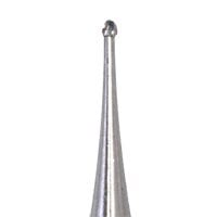 Meisinger Tungsten Carbide Bur HM1-006-HP, Round #1/2, 0.6 mm Head, HP Shank, 5/Pkg