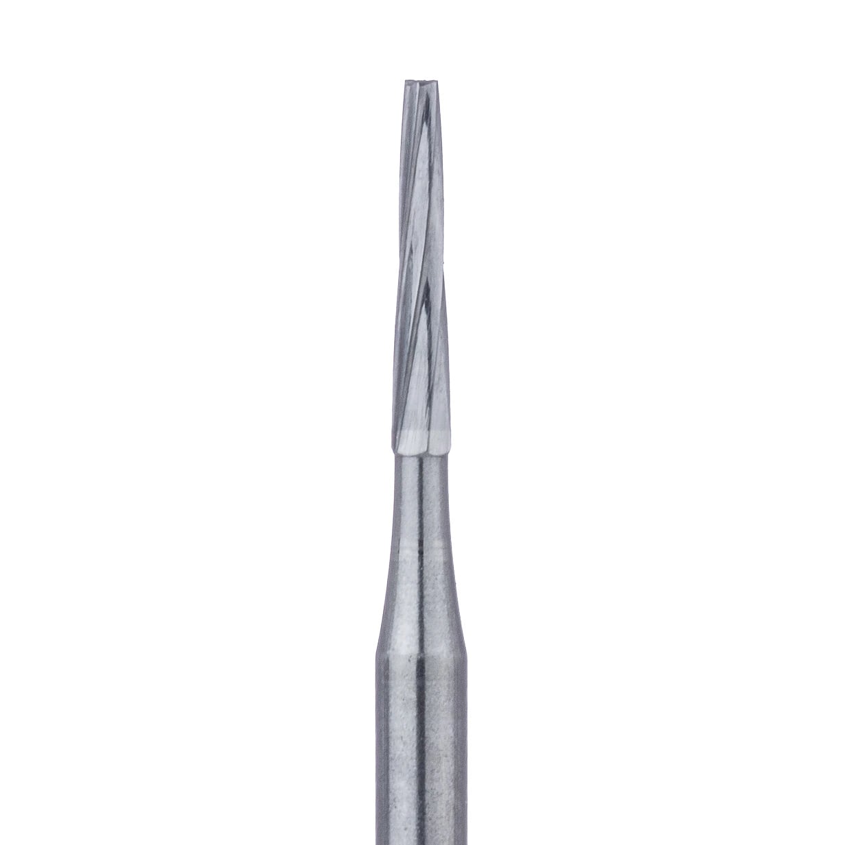 Meisinger Tungsten Carbide Bur #170L, HM23L-010-FGL, Long Tapered Fissure Crosscut, Friction Grip (FG) Long Shank, 1.0 mm Head, 5/Pk