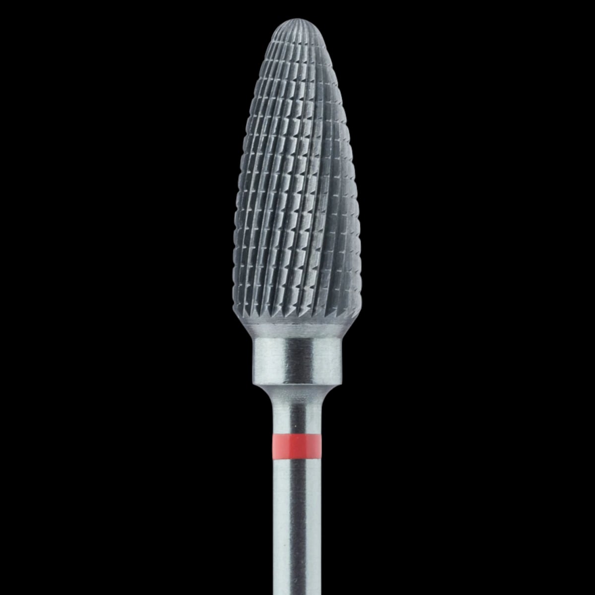 Meisinger Lab Carbide Bur, HM251FX-060, Fine Cross Cut, Tapered Round End, HP, 6.0 mm Head, 1/Pk