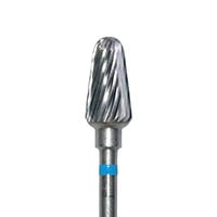 Meisinger HM75-060-HP Lab Carbide Bur, Acrylic Round End Taper, Plain Cut, Medium, 6.0 mm Diameter, HP, 1 Each