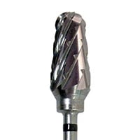 Meisinger HM79SX-070 Lab Carbide Bur, Super Coarse X-Cut, Round End Taper, 7.0 mm, HP, 1/Pkg