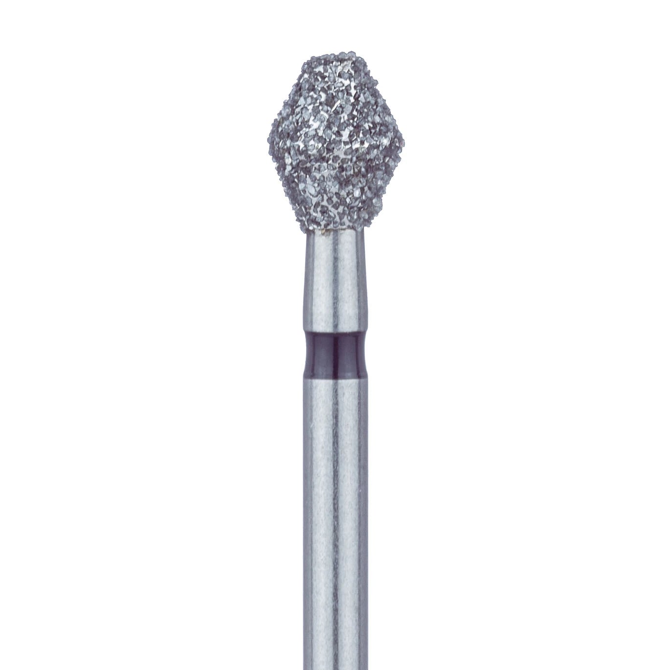 Meisinger 811H-033-FG Diamond Bur, FG, Super Coarse, Black, Barrel, 3.3 mm Head Diameter, 4.0 mm Head Length, 5/Pkg