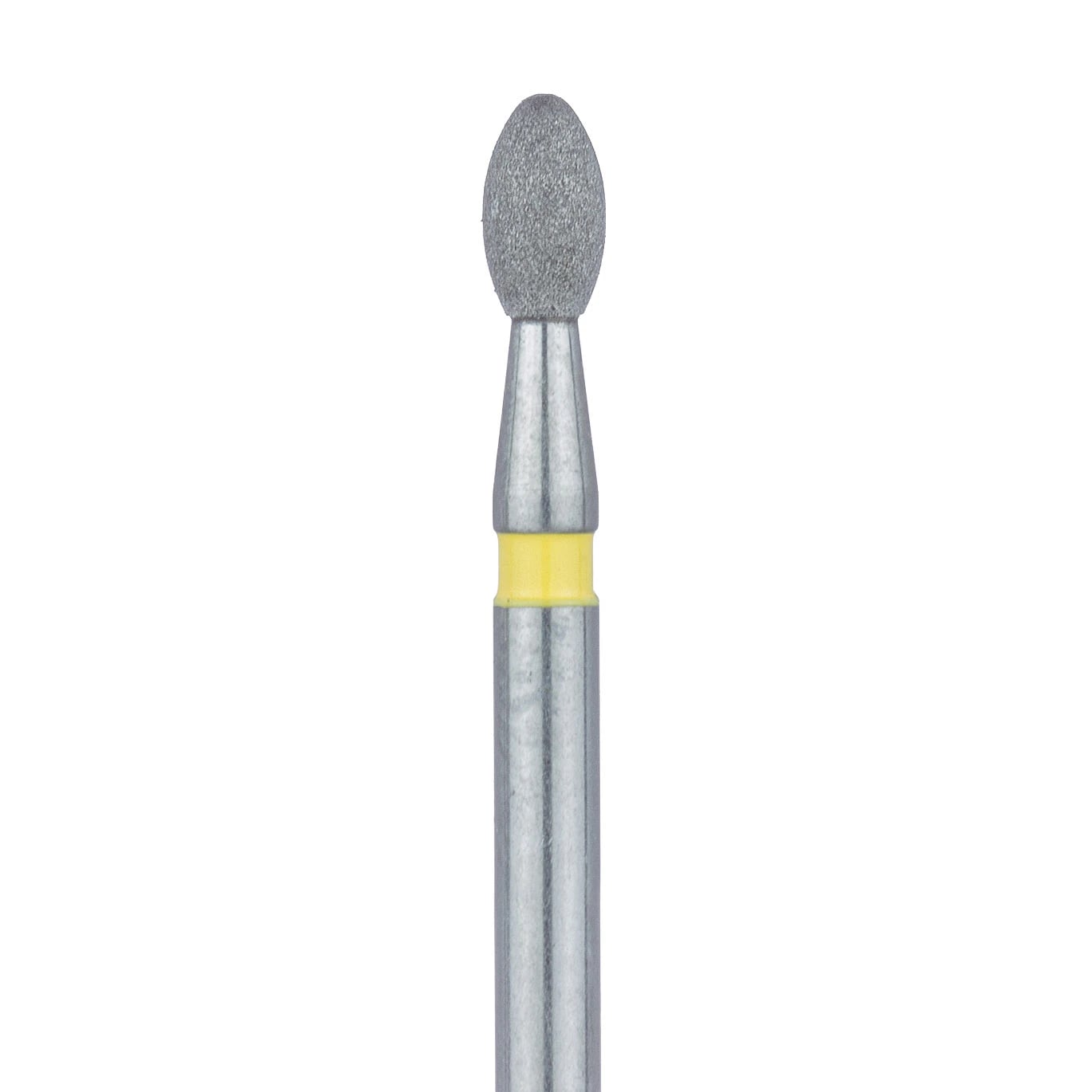 Meisinger Multi-Use Diamond Bur, FG, Football (Egg), #833C-018, 1.8 mm Head, Extra Fine, Yellow, 5/Pk, 833C-018-FG