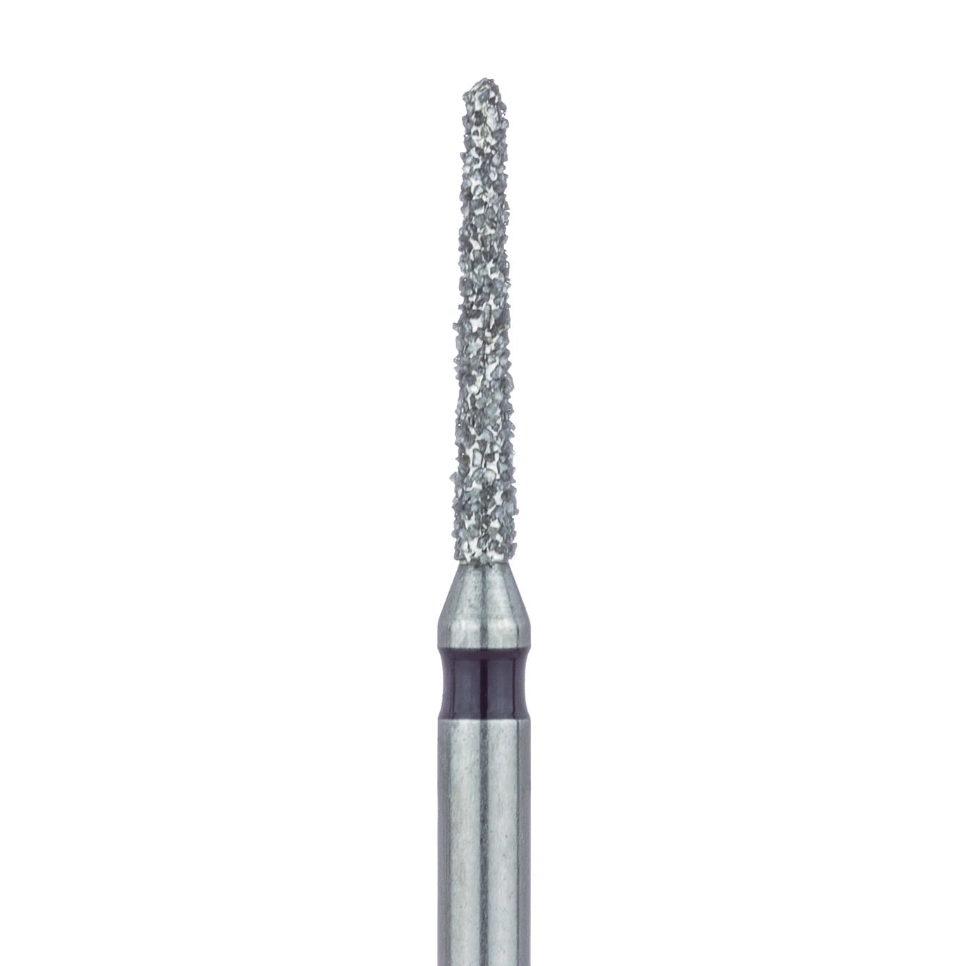 Meisinger 850H-012 Diamond Bur, Round End Taper, Super Coarse, FG, 1.2 mm, Black, 5/Pk