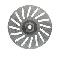 Meisinger Multi-Use Diamond Disc, 947DF-220-HP, 22 mm, Fine Grit, Double-Sided, Perforated, Super Flexible, Red Ring, Handpiece, 1/Pk