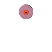 Meisinger 9752F-170-HP-R/O Ceramic Polisher Wheel, Fine, Red/Orange, HP Shank, 17.0mm, 1 Each