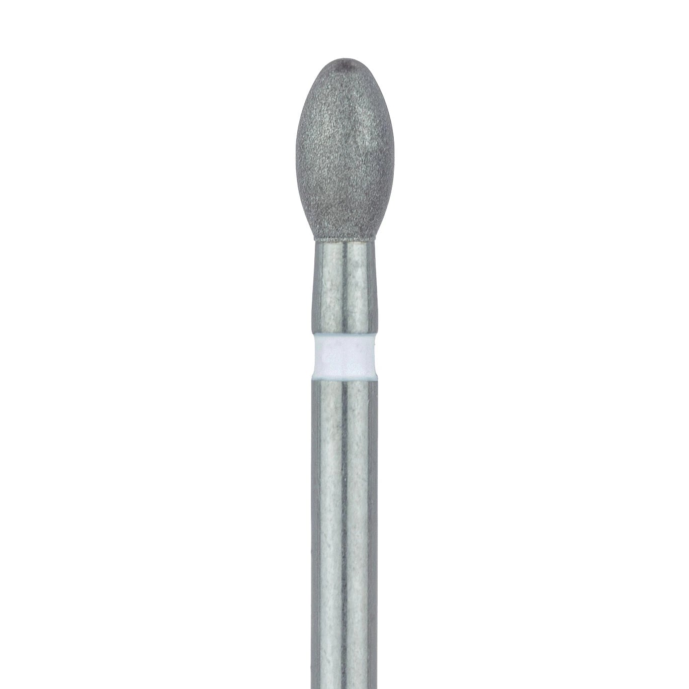 Meisinger 833U-023-FG Ultra-Fine Diamond Bur, Egg/Football, 2.3 mm Head, Friction Grip, White, 5/Pk