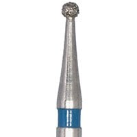 Meisinger 801-010-RA Medium Diamond Bur, Round, 1.0mm, Right Angle, 5/Pk