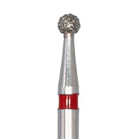 Meisinger 801F-016-RA Fine Diamond Bur, Round 1.6mm, Right Angle, 5/Pk