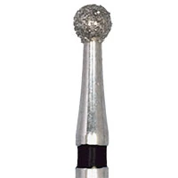 Meisinger Diamond Bur, Surgical Length FGXL, Round 801H, 1.8 mm, Super Coarse (Black), 5/Pk, 801H-018-SU