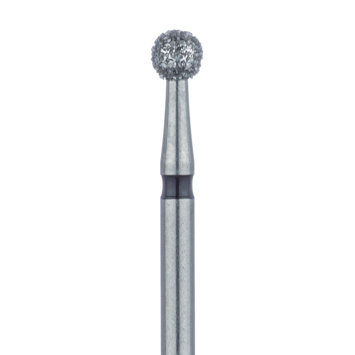 Meisinger 801H-025 FG Super Coarse Diamond Bur, Round, 2.5mm, Friction Grip, Multi-Use, 5/Pack