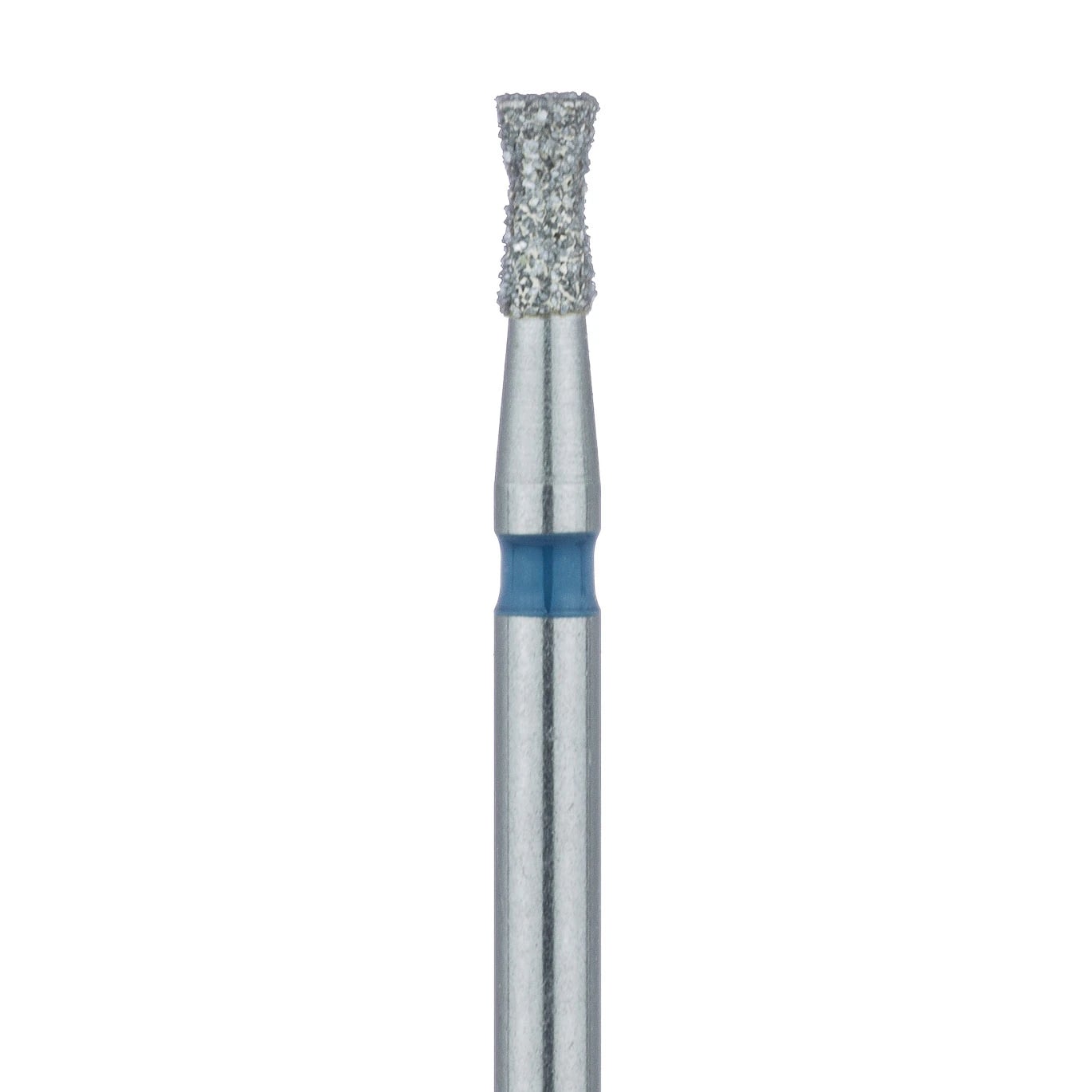 Meisinger Diamond Bur, FG, Medium Grit, Blue Ring, Hourglass/Double Inverted Cone, 806-016, 1.6 mm Head Diameter, 3.0 mm Head Length, 5/Pack