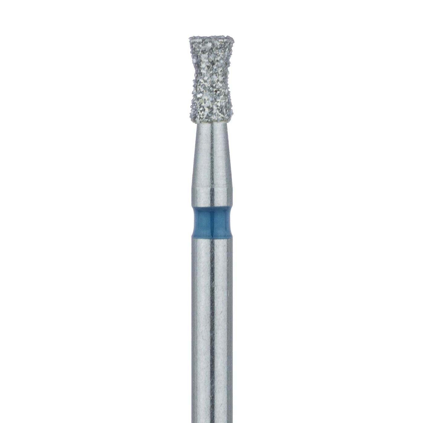 Meisinger 806-018-FG Diamond Bur, FG, Medium Grit, Blue Ring, Hourglass/Double Inverted Cone, 1.8 mm Head Diameter, 3.0 mm Head Length, 5/Pack