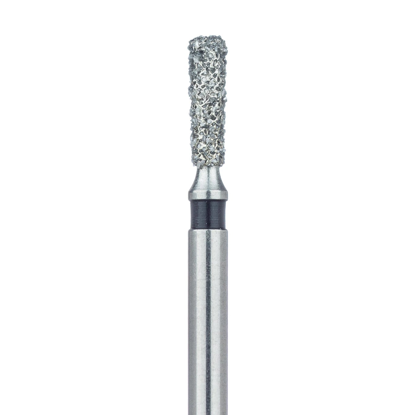 Meisinger 808LH-016-FG Diamond Bur, Super Coarse, Long Pear, Friction Grip, 1.6 mm Head Diameter, 5.0 mm Head Length, Black Ring, 5/Pkg