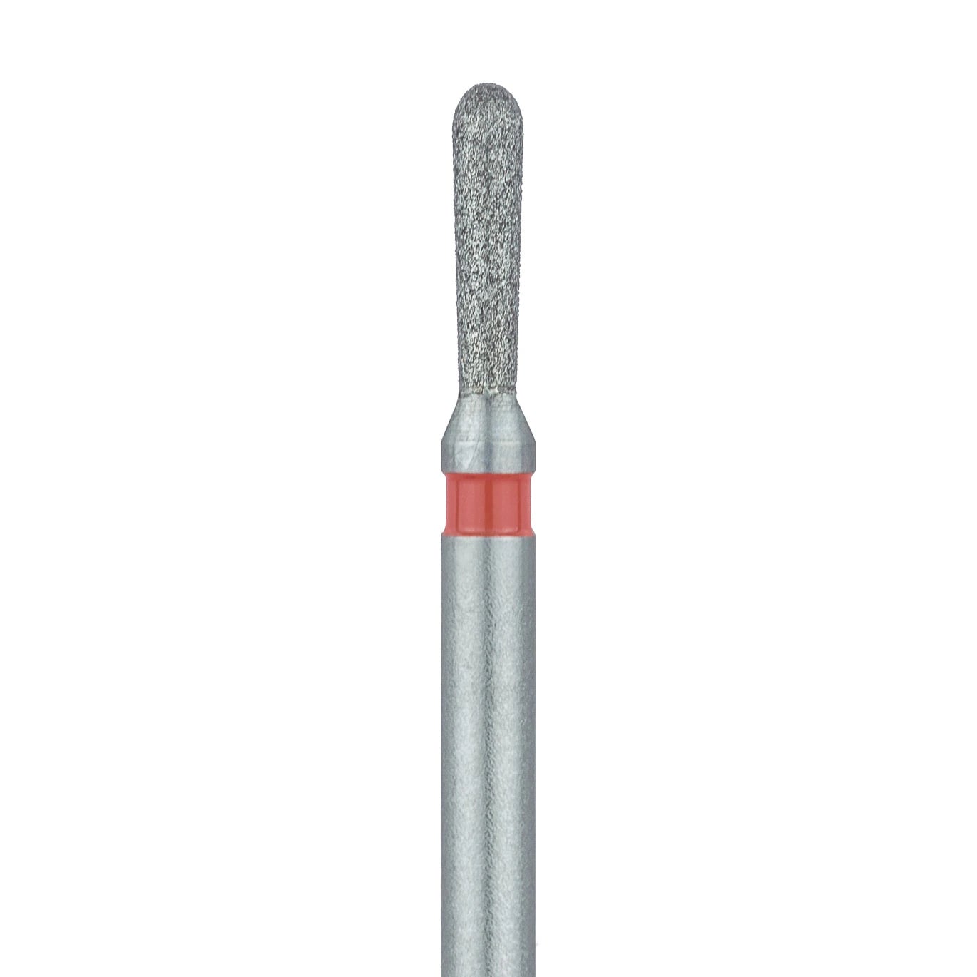 Meisinger 808RF-012-FG Fine Diamond Bur, Round End Pear, Friction Grip, 1.2 mm, 5/Pack