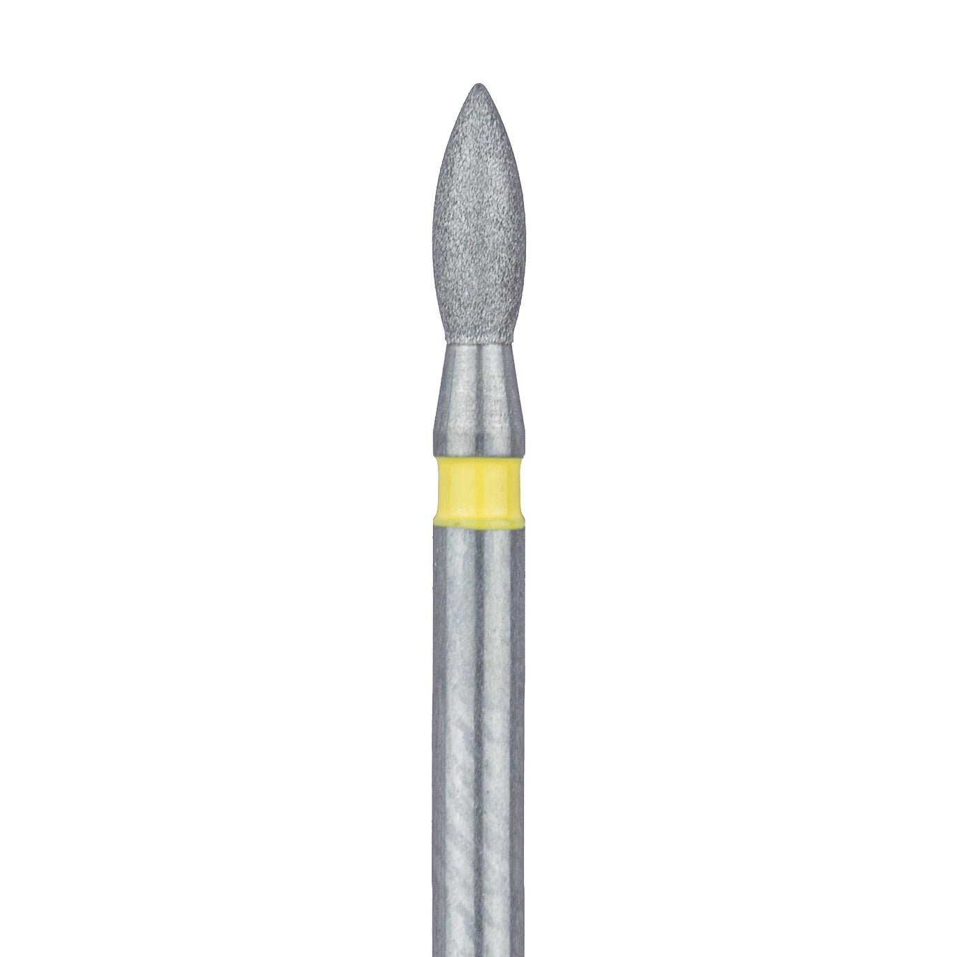 Meisinger 830C-016-FG Diamond Bur, Pointed Football, Extra Fine (X-Fine), 1.6 mm, Friction Grip, 5/Pk