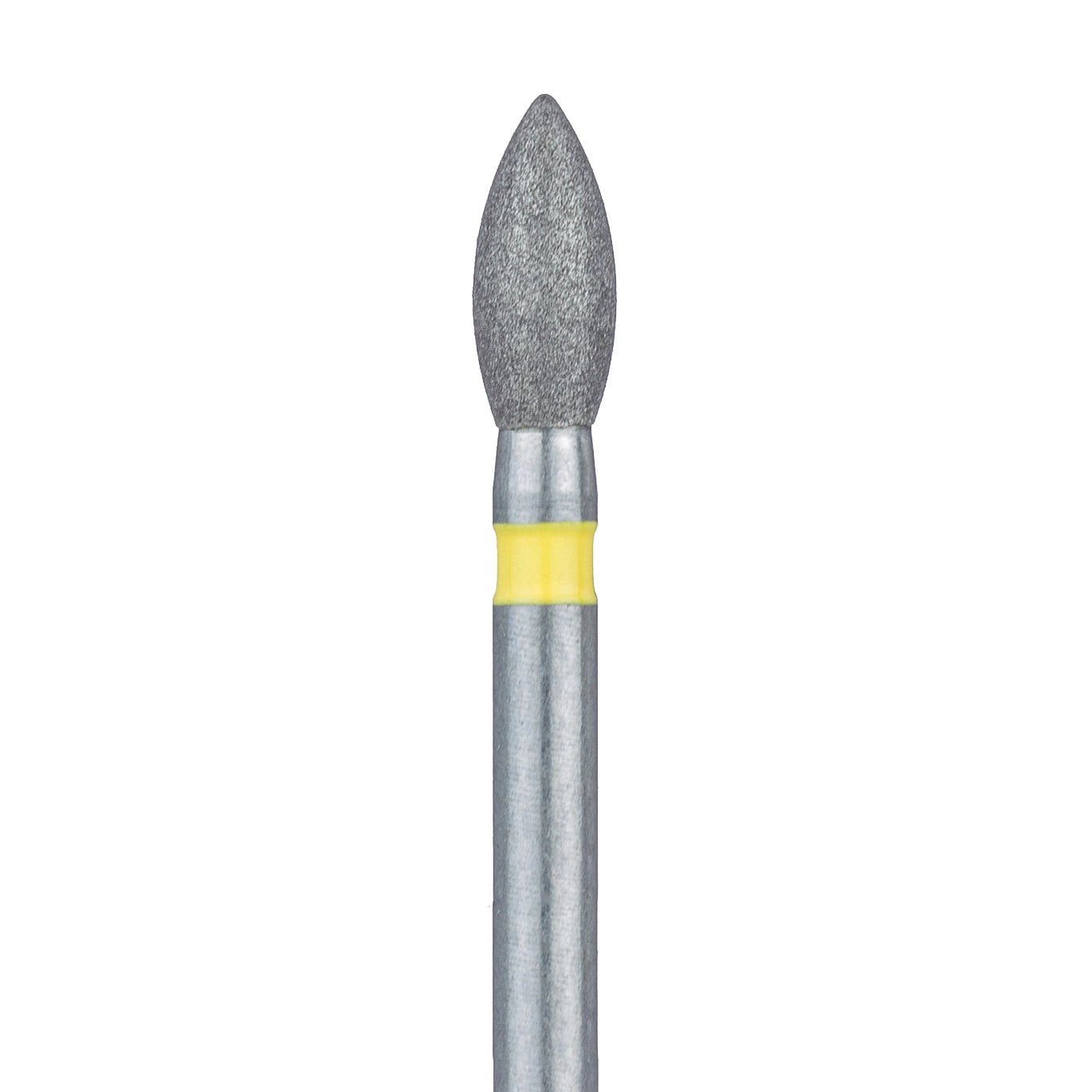Meisinger 830C-021-FG Extra Fine Diamond Bur, Pointed Football, Friction Grip, 2.1 mm, 5/Pk