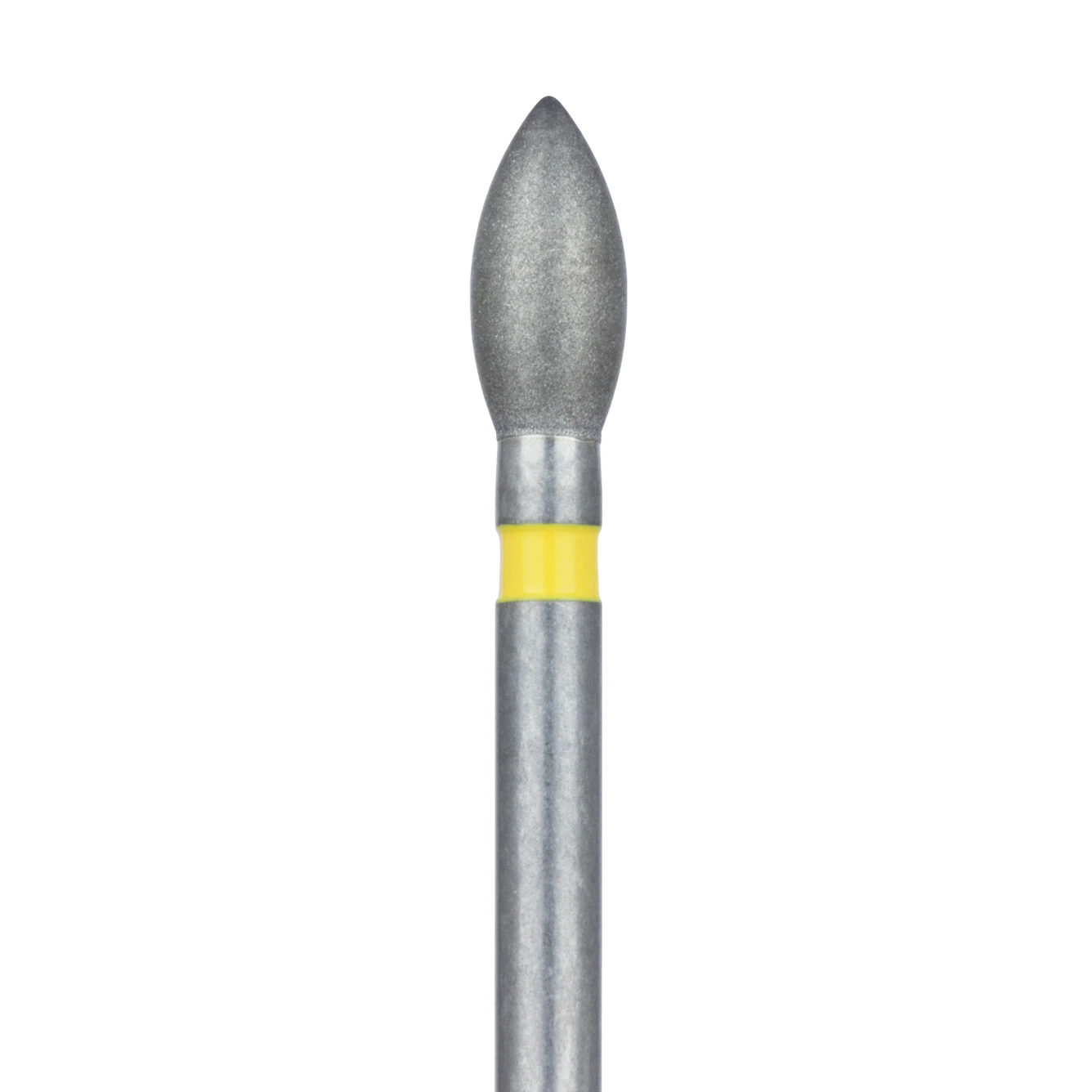 Meisinger Multi-Use Diamond Bur, FG, Pointed Football, #830C, 2.3 mm, Extra Fine, Yellow, 5/Pk, 830C-023-FG