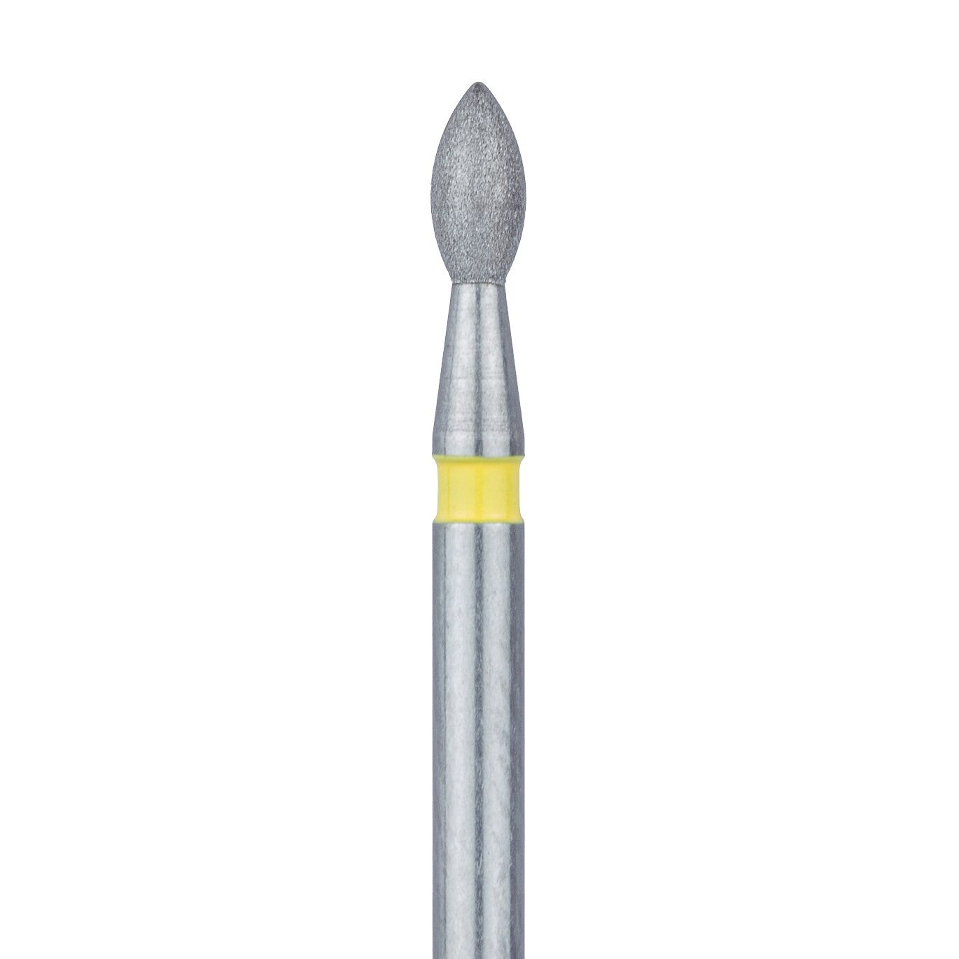 Meisinger 831C-016-FG Diamond Bur, Pointed Football, Extra Fine (X-Fine), 1.6 mm Head Diameter, 3.5 mm Working Length, Friction Grip, 5/Pack