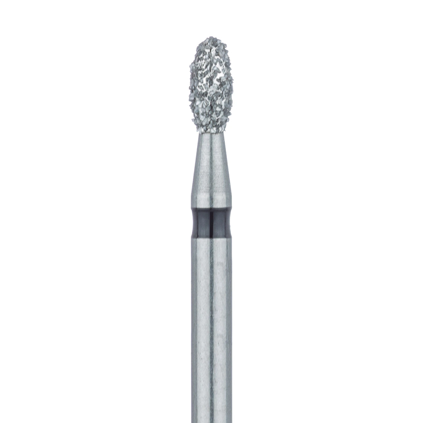 Meisinger Multi-Use Diamond Bur, Friction Grip, Football, 833H, 1.8 mm, Super Coarse, Black, 5/Pk, 833H-018-FG