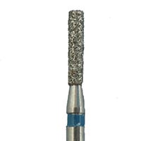 Meisinger 837-012-HP Multi-Use Diamond Bur, Medium Grit, Cylinder Shape, 1.2 mm Diameter, 6 mm Working Length, HP Shank, 5/Pack