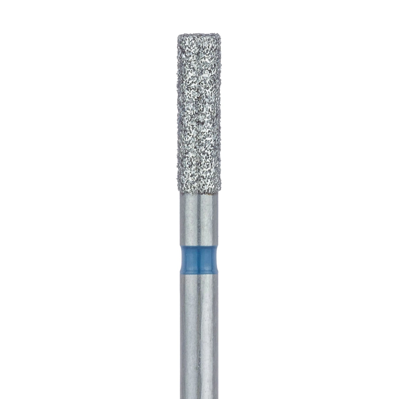 Meisinger 837-018-FG Medium Diamond Bur, Long Cylinder, Friction Grip, 1.8 mm Diameter, 6 mm Working Length, 5/Pack